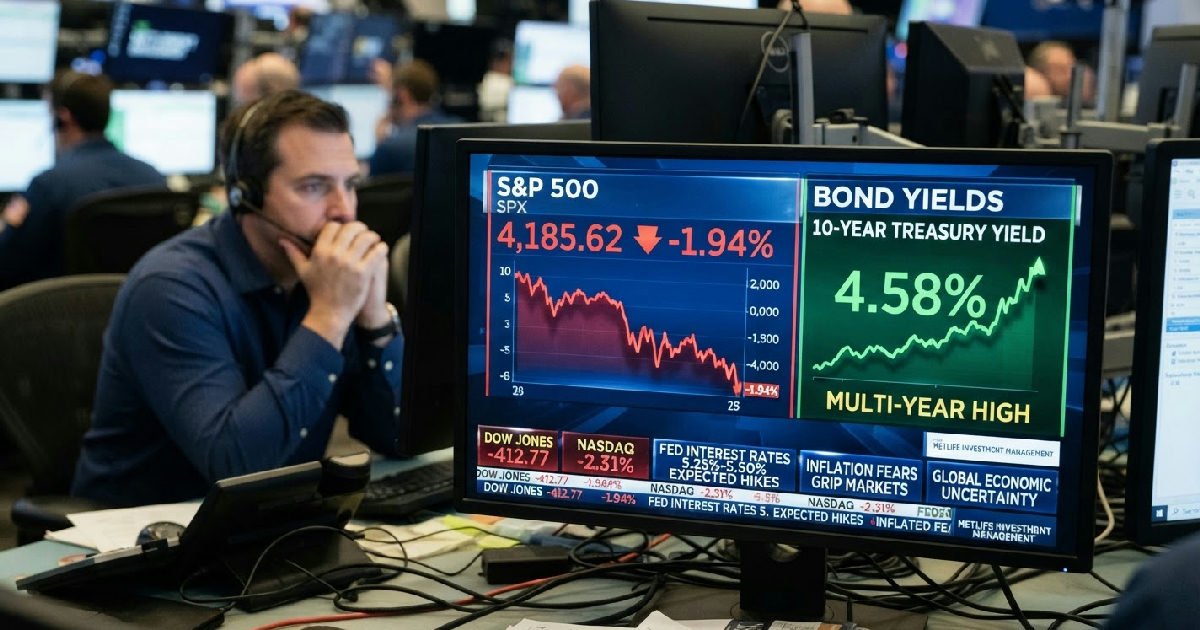 S&P 500 bond yields: S&P 500 plunges as bond yields hit multi-year high