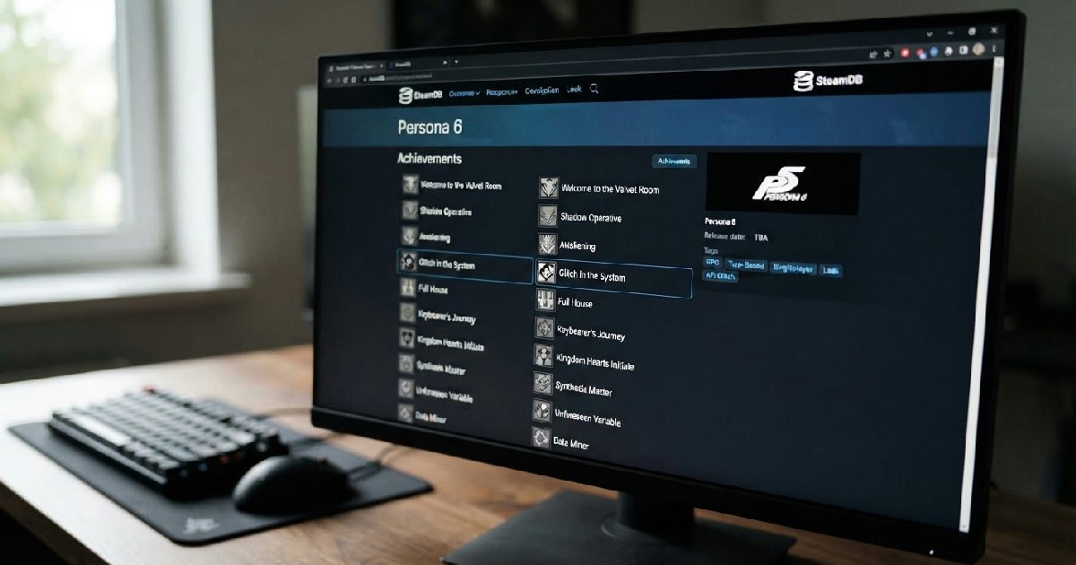 Steam API Glitch Reveals Persona 6, Kingdom Hearts 4 Achievements and Other