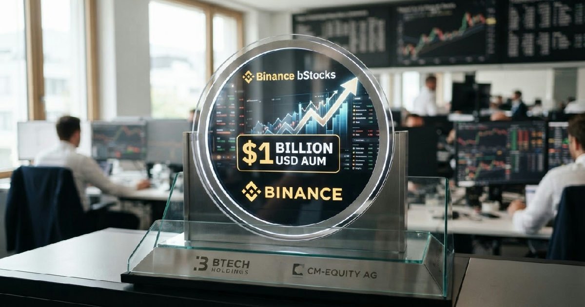 Binance bStocks surpass $1 billion in assets under management