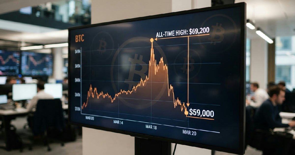 bitcoin new all-time high then plummets