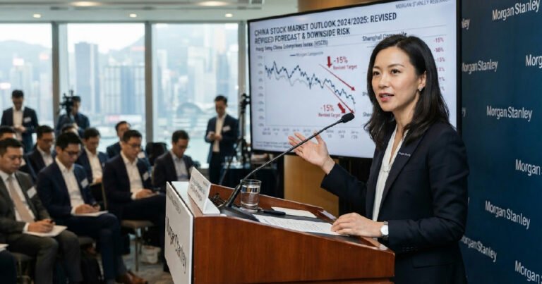 China stock market forecast: Morgan Stanley forecasts further China stock market downturn