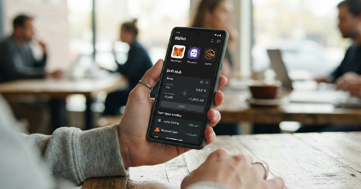Crypto wallets DeFi integrate swaps and yield