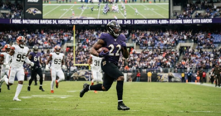 Derrick Henry rushing yards: derrick henry achieves 4000 rushing yards with titans and ravens