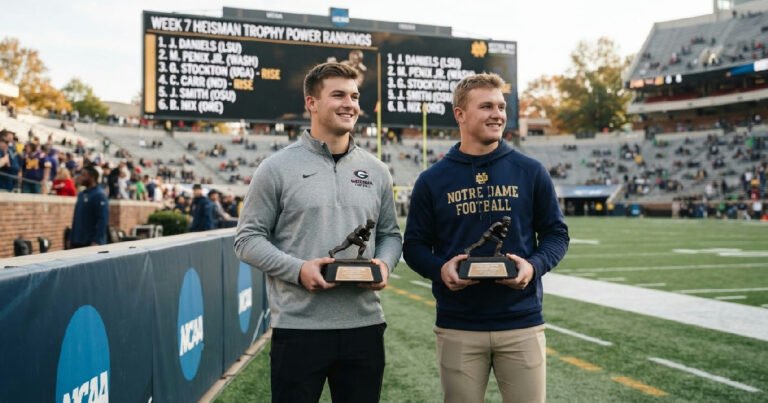 Gunner Stockton, C.J. Carr rise in Week 7 Heisman Trophy power rankings
