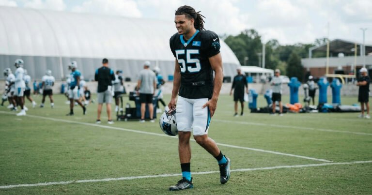 Jaelan Phillips practice: jaelan phillips misses panthers practice with hamstring injury