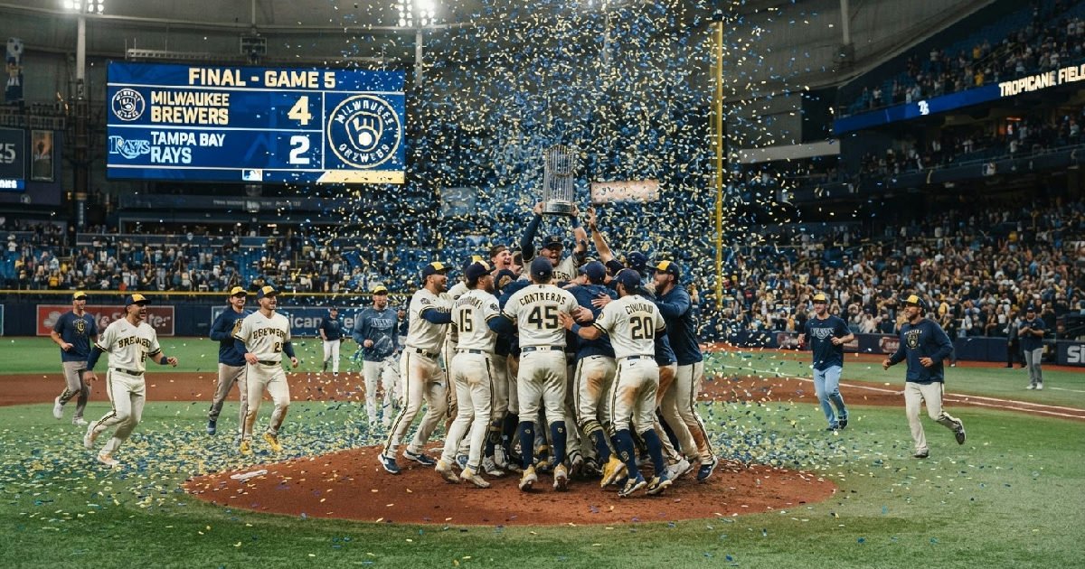 Brewers Clinch Historic First: milwaukee brewers clinch first world series title vs rays