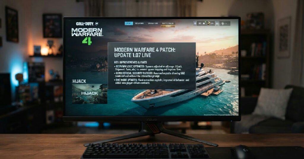 Modern Warfare 4 patch lands