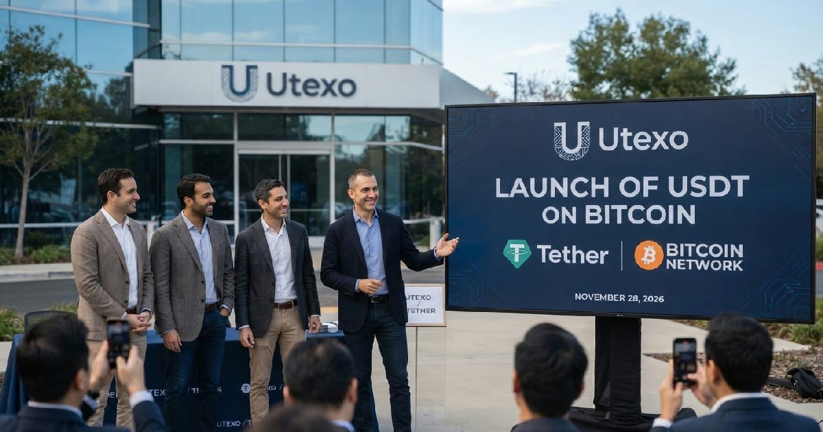 utexo launches usdt on bitcoin november 28 2026