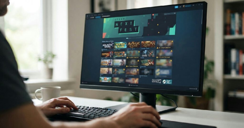 Steam Next Fest AI problem: valve addresses steam next fest ai content surge
